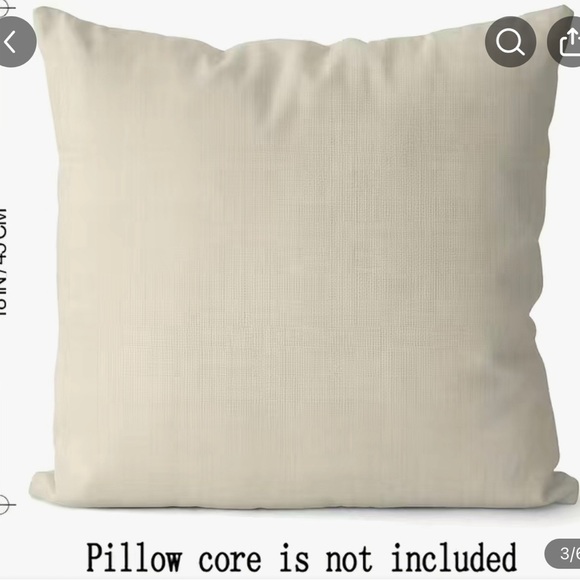 1pc, Father's Dedicated Square Linen Cushion Cover (18''x18''), - Picture 3 of 3